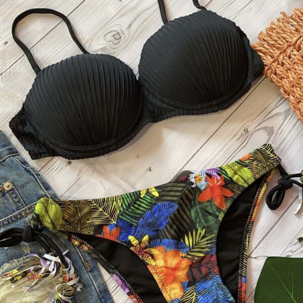 bikini de dos piezas color negro - ropa gallardo - ecuador