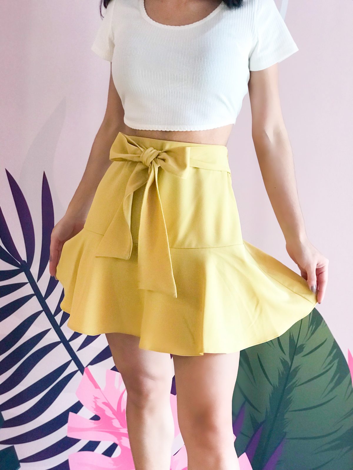 skort o falda short amarillo - ecuador - ropa gallardo