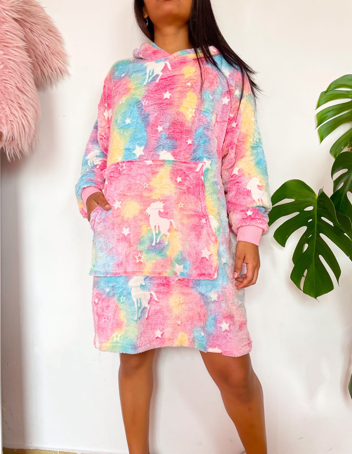 pijama rosada unicornio hoodie - ecuador - ropa gallardo