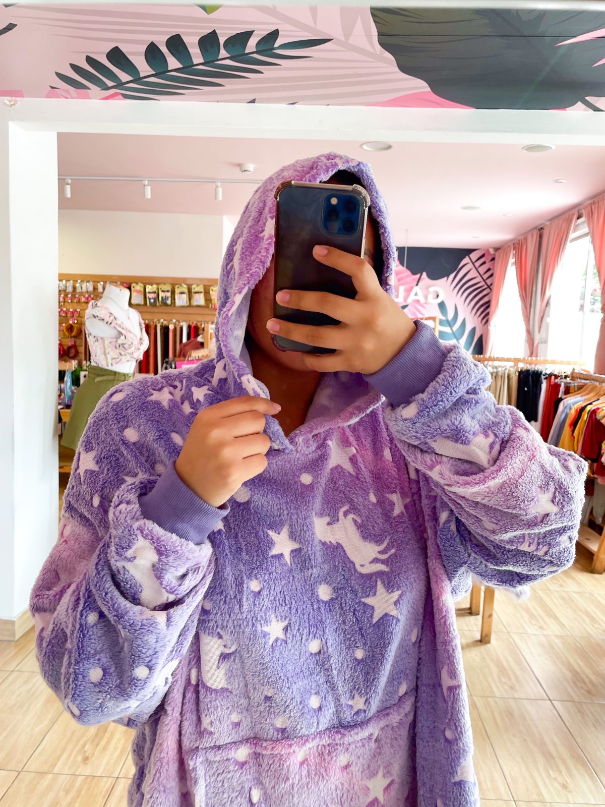 pijama lila morada hoodie - ecuador - ropa gallardo