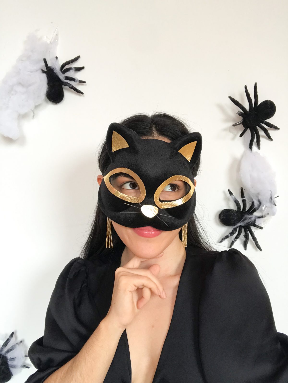 antifaz de gato para disfraz de halloween- ecuador- ropa gallardo