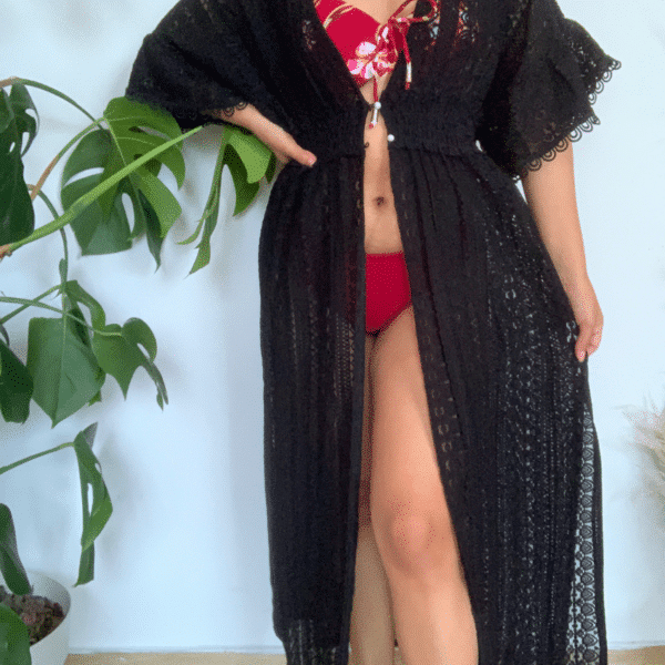 kimono largo, forma de vestido, ropa gallardo, ecuador