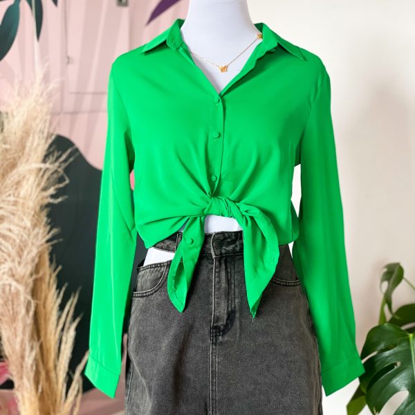 Camison Verde, perfecto para complementar tus outfits-ropa gallardo-ecuador
